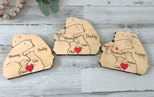 Load image into Gallery viewer, Wooden Bear Family Puzzle
