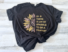 Load image into Gallery viewer, Sunflower Sparkle Teacher Shirt