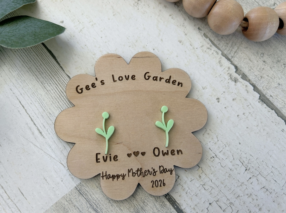 Fingerprint Flower Garden Magnet