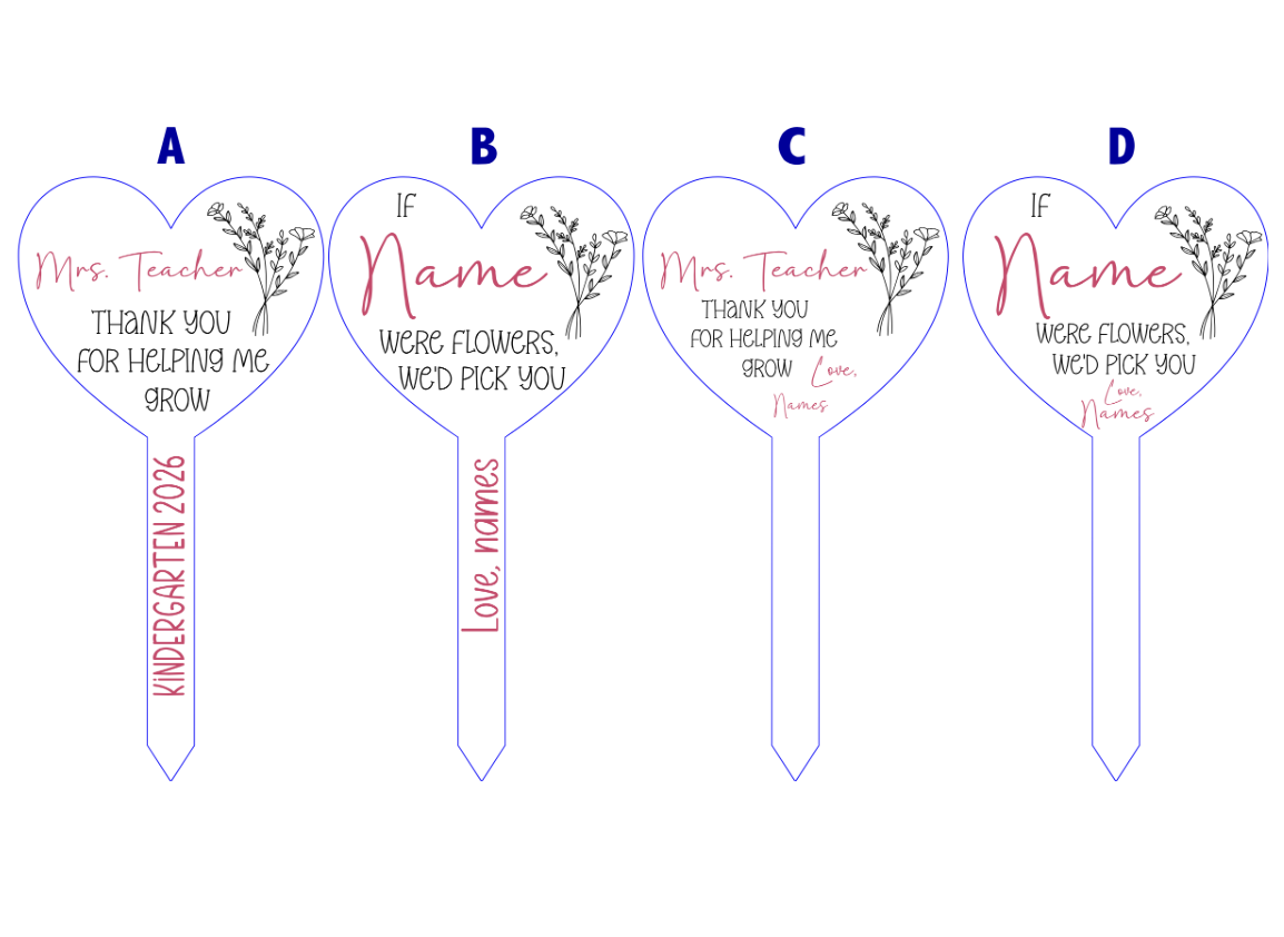 Personalized Plant Stake