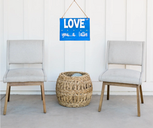 Load image into Gallery viewer, Reversible Rustic Love and Light/Latke Hanukkah Sign