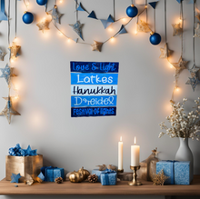 Load image into Gallery viewer, Hanukkah Rustic Pallet Sign