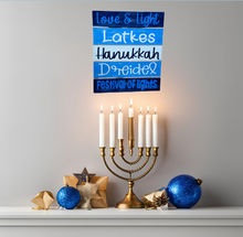 Load image into Gallery viewer, Hanukkah Rustic Pallet Sign