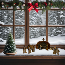 Load image into Gallery viewer, Nativity Scene Wooden Decor
