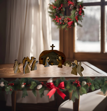 Load image into Gallery viewer, Nativity Scene Wooden Decor