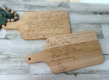 Load image into Gallery viewer, Custom Engraved Recipe Board