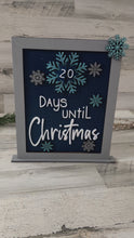 Load and play video in Gallery viewer, Snowflake Christmas Countdown Sign