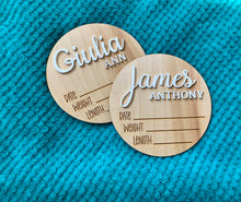 Load image into Gallery viewer, Baby Stats Announcement Sign