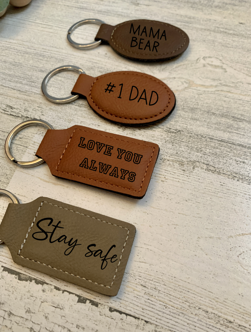 You Are Loved Leather Keychain