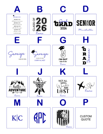 Personalized College Graduation Valet Tray