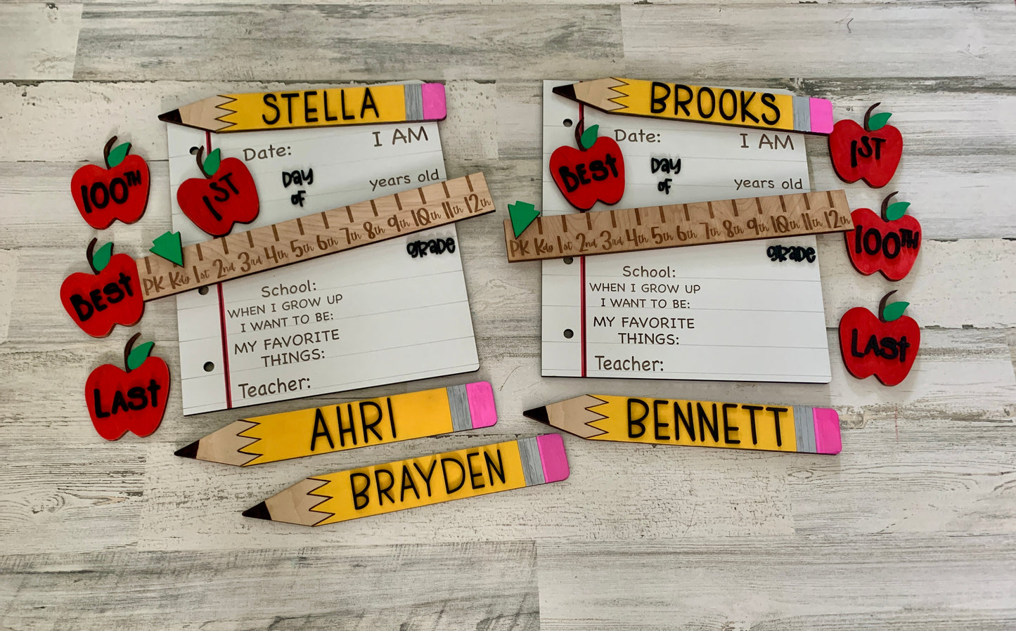 Interchangeable First Day of School Sign - Personalized