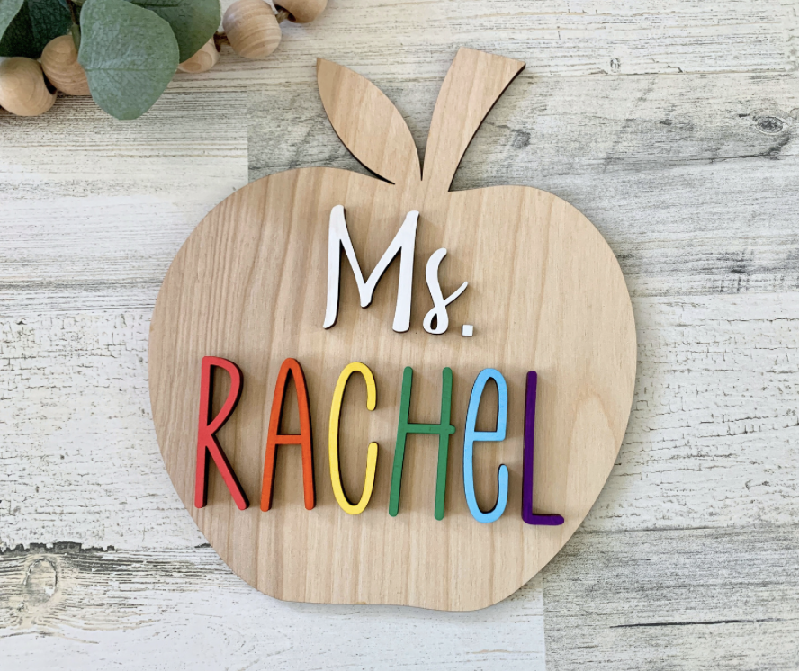 Personalized Apple Teacher Gift