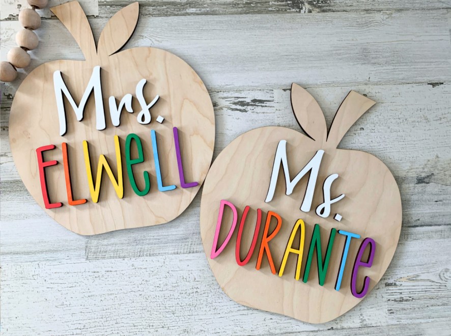 Personalized Apple Teacher Gift