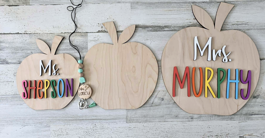 Personalized Apple Teacher Gift