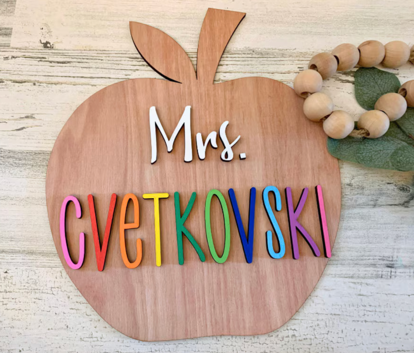 Personalized Apple Teacher Gift