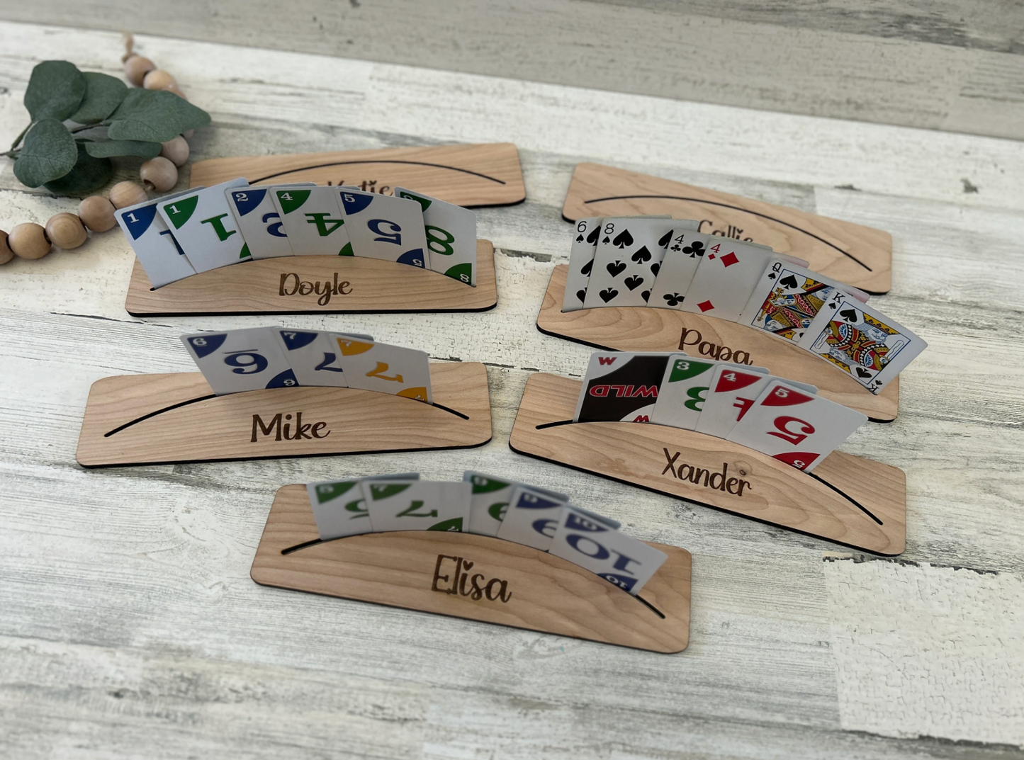 Personalized Playing Card Holder Family Game Night
