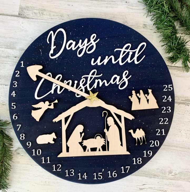 Christmas Nativity Countdown Clock