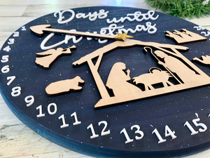 Christmas Nativity Countdown Clock