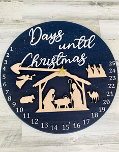 Christmas Nativity Countdown Clock