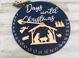 Christmas Nativity Countdown Clock