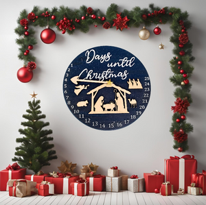 Christmas Nativity Countdown Clock