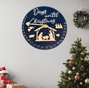 Christmas Nativity Countdown Clock