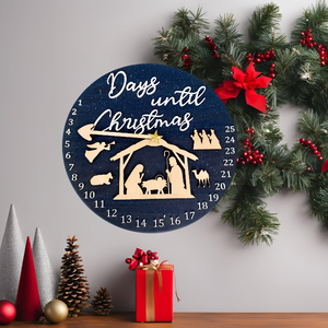 Christmas Nativity Countdown Clock