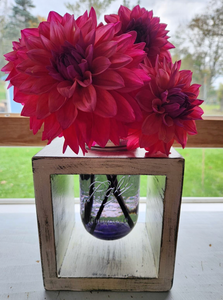 Rustic Mason Jar Vase Holder Centerpiece