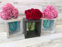 Load image into Gallery viewer, Rustic Mason Jar Vase Holder Centerpiece
