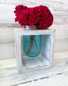 Rustic Mason Jar Vase Holder Centerpiece