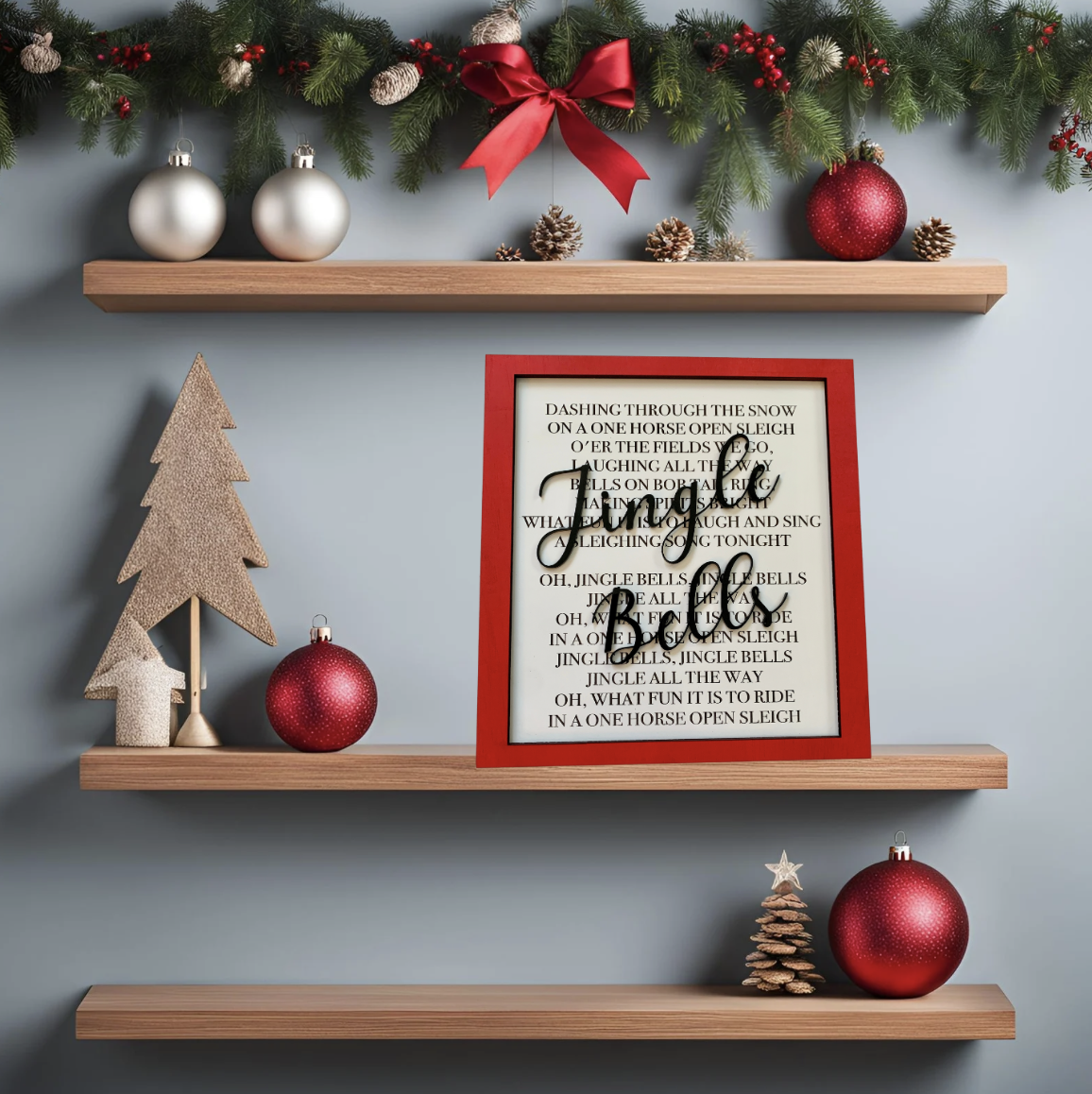Jingle Bells Lyric Sign