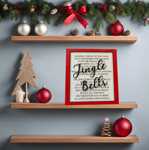 Jingle Bells Lyric Sign