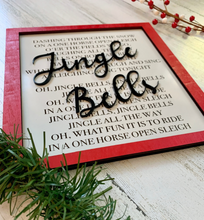 Load image into Gallery viewer, Jingle Bells Lyric Sign
