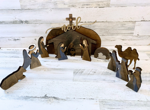 Easter Scene Wooden Decor