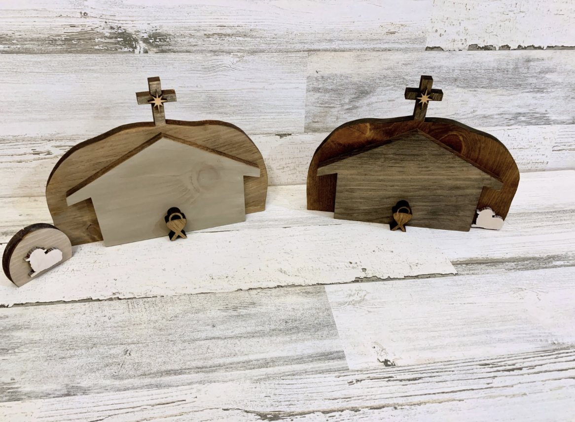 Easter Scene Wooden Decor