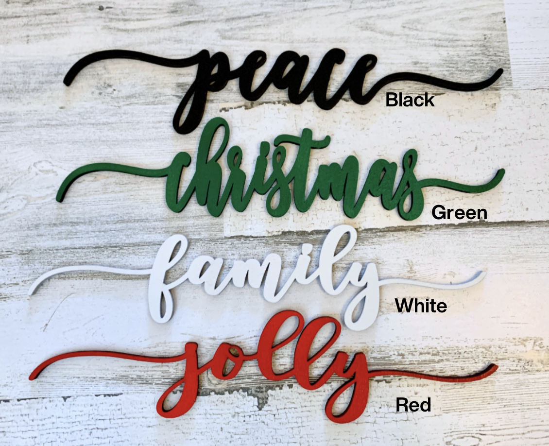 Wooden Place Card Table Words