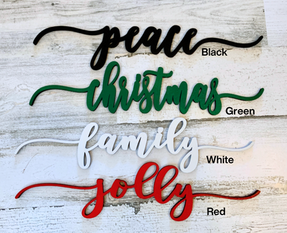 Wooden Place Decor Words