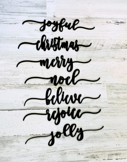 Wooden Place Decor Words