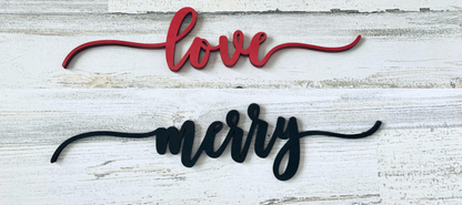 Wooden Place Decor Words