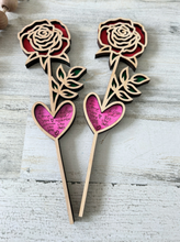 Load image into Gallery viewer, Personalized Wooden Rose
