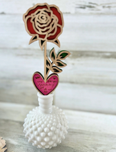 Load image into Gallery viewer, Personalized Wooden Rose
