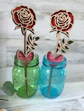 Load image into Gallery viewer, Personalized Wooden Rose
