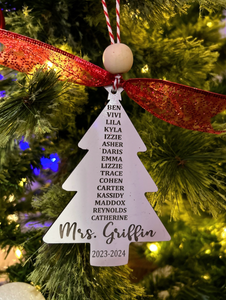 Teacher Tree Ornament