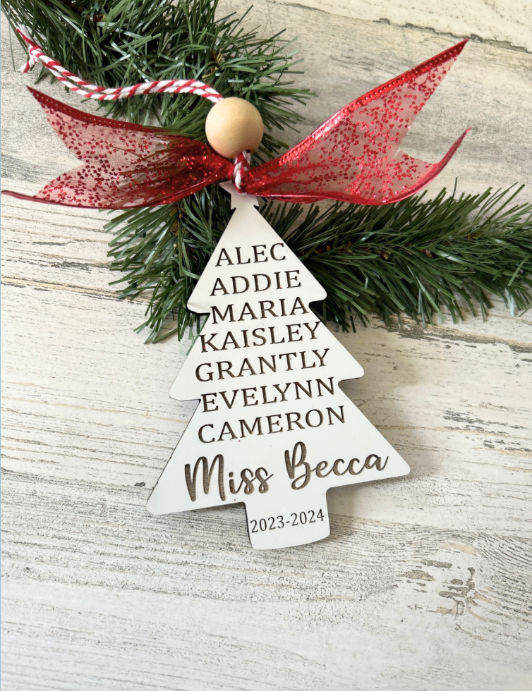 Teacher Tree Ornament