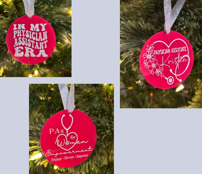 Personalized PA Ornament | Physician Assistant / Associate Gift