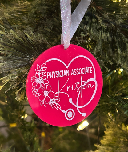 Personalized PA Ornament | Physician Assistant / Associate Gift