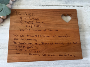 Custom Engraved Recipe Board