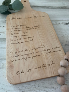 Custom Engraved Recipe Board