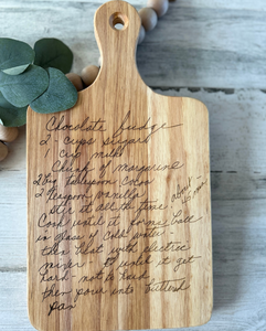 Custom Engraved Recipe Board