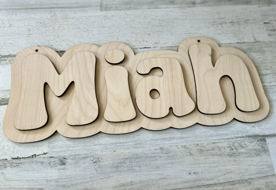 Personalized Kids DIY Name Sign Paint Kit